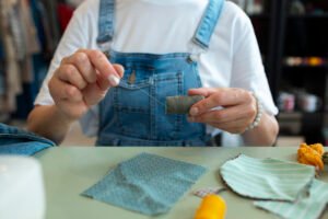 Image d'un atelier de couture zéro déchet Ile-de-France