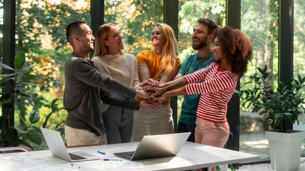 Esprit d'équipe développé lors d'un team building rse en ile-de-france.