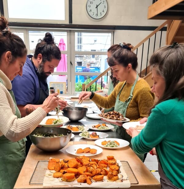 Atelier de cuisine végétale à la suite de la balade à Paris