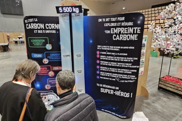 Carbon Corner, pupitre interactif pour mesurer son empreinte carbone